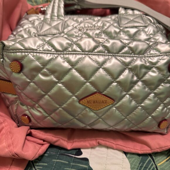 MZ Wallace Small Sutton Deluxe Matte Silver - Picture 3 of 5